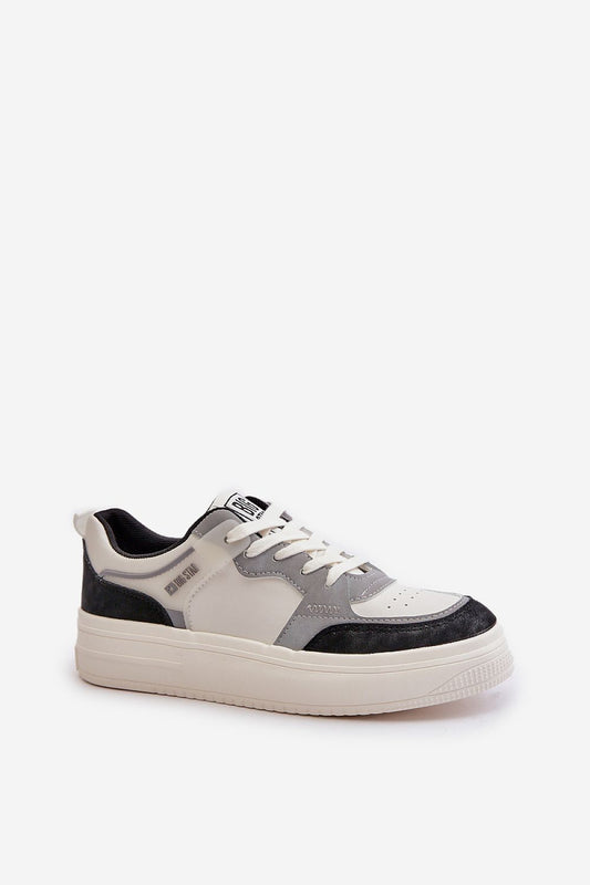Elegantly crafted Big Star Eco Leather Sport Sneakers for Women by Step in Style, showcasing a modern athletic silhouette with rounded toes and a supportive rubber sole.