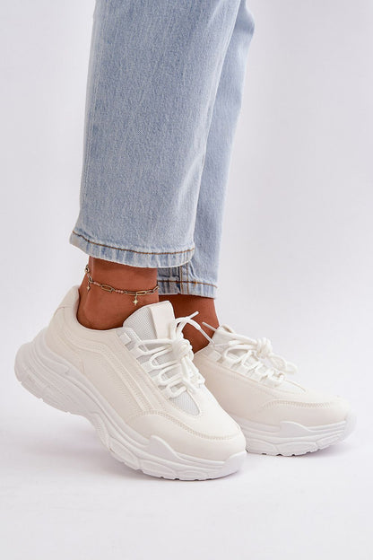 Elegant Eco-Leather Women's Sneakers by Step in Style with a chic 3.5 cm platform, perfect for luxury everyday fashion.