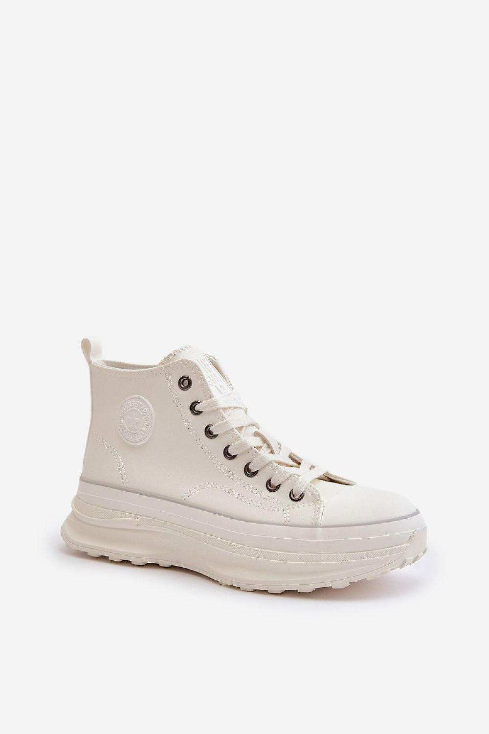 Classic design Big Star Women's PU Sneakers with a rounded toe and elegant lacing, offering fashion and comfort for everyday wear by Step in Style.