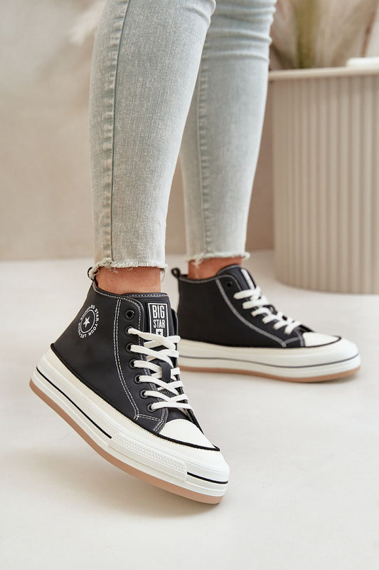 Big Star Women's luxury sneakers crafted from stylish artificial leather, showcasing a chic design perfect for autumn winter fashion by Step in Style.