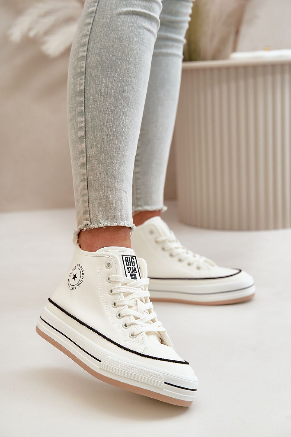 Side view of Big Star Women's sneakers with a modern aesthetic, reinforcing comfort and style, exemplifying luxury footwear by Step in Style.