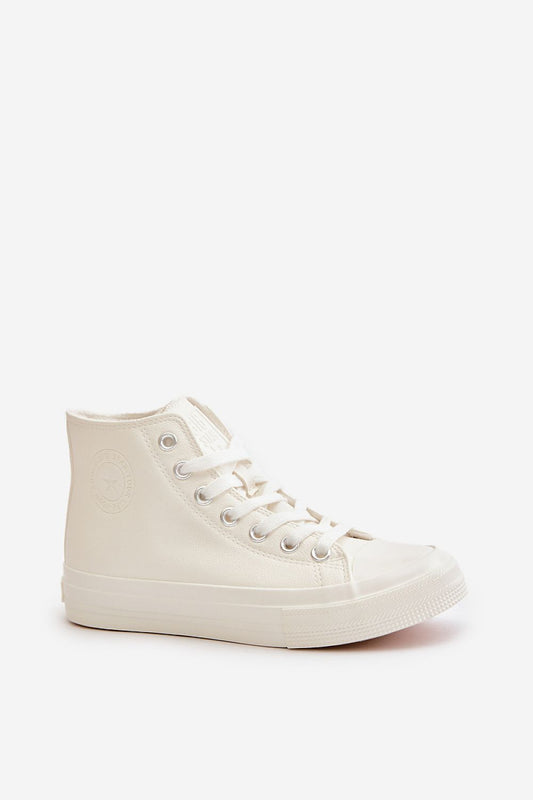 Elegant and trendy BIG STAR ankle sneakers for women, crafted from eco-leather with warm fleece lining, designed for stylish comfort, brought to you by Step in Style.