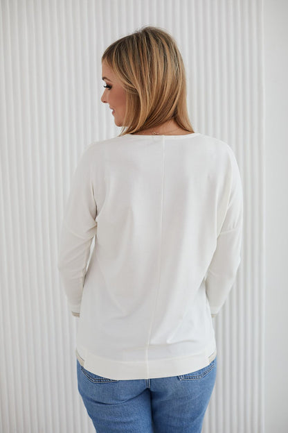 Sophisticated display of La Aurora Kimono Sleeve Sweater, designed for mature women, blending comfort and elegance.