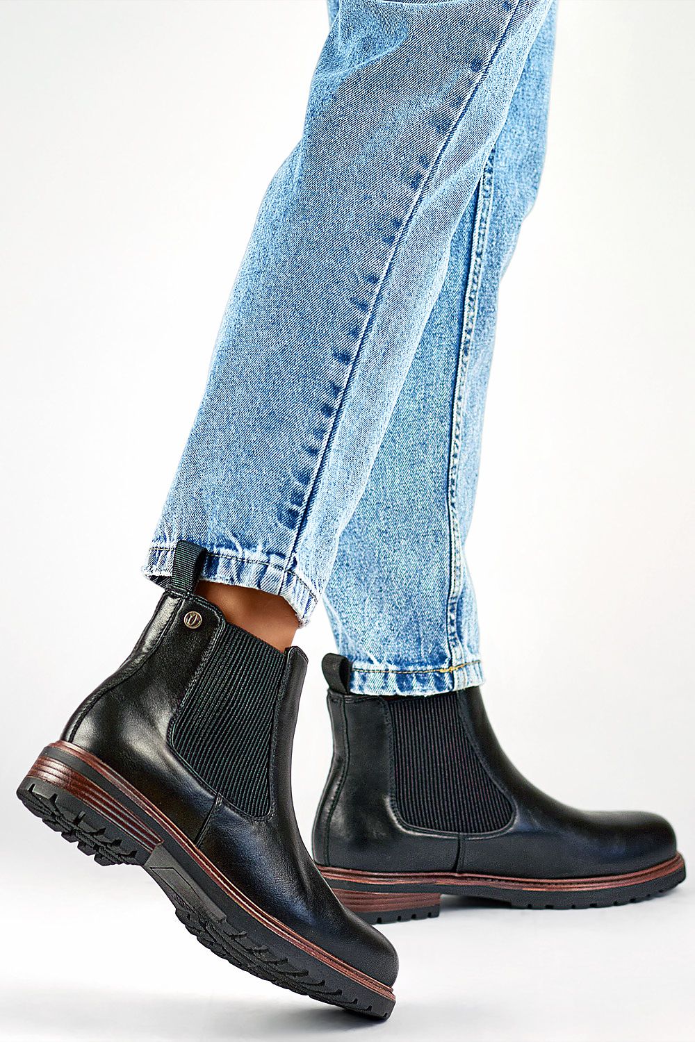 Luxury eco leather jodhpur boots for women by PRIMO, featuring a 3cm heel and fur lining, ideal for winter elegance and comfort.