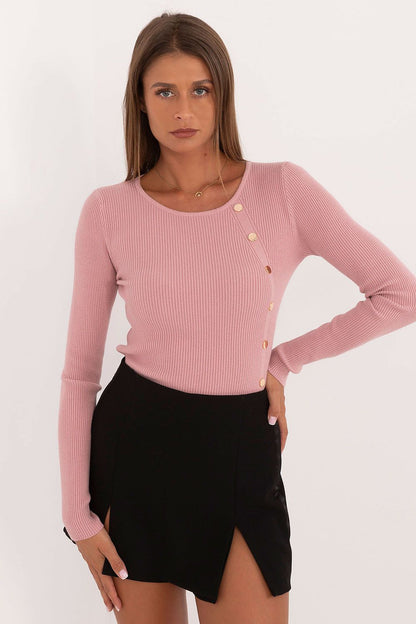 Luxurious casual sweater for women by AT, crafted from a premium viscose blend, perfect for everyday elegance.