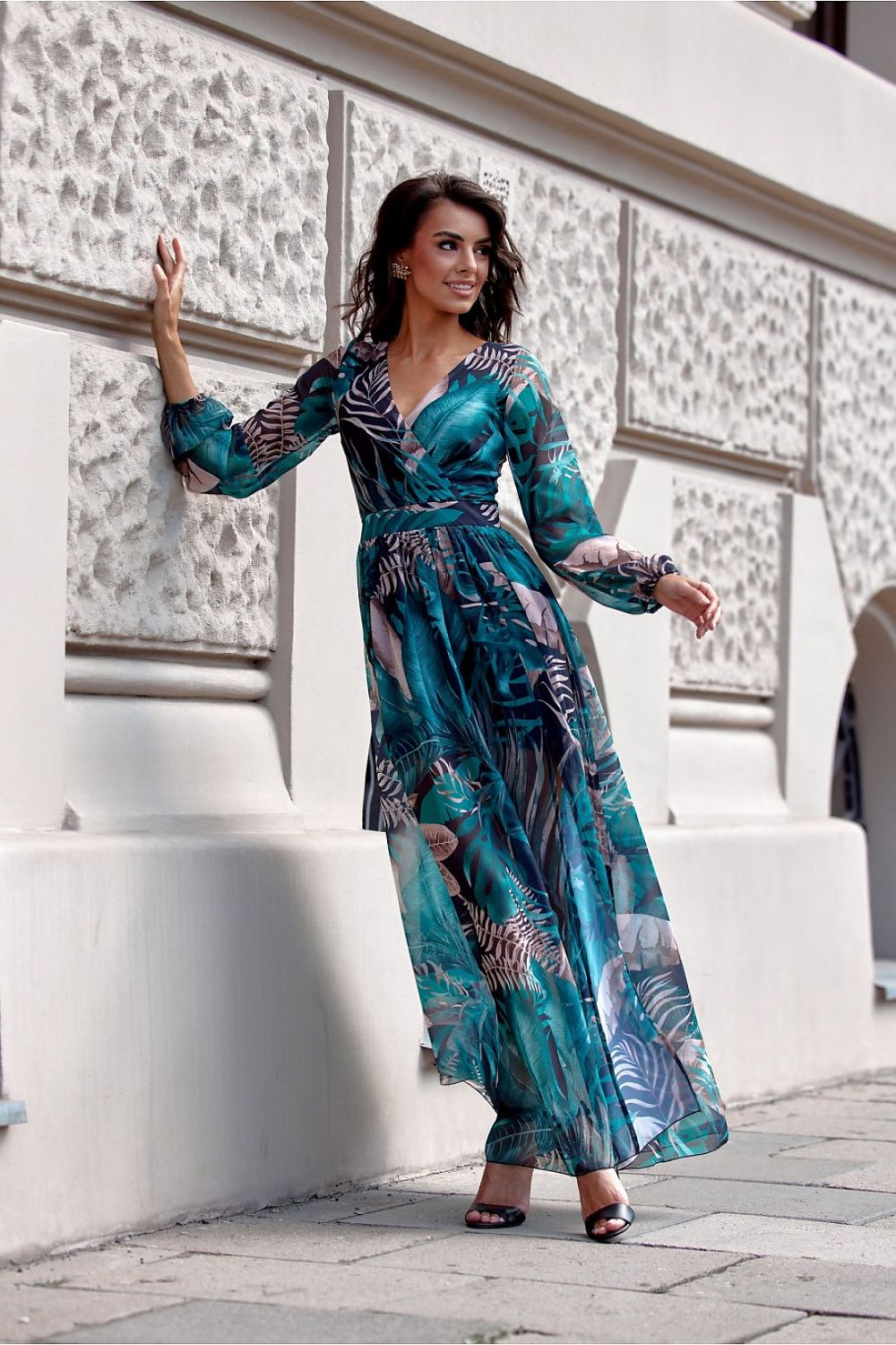 Versatile maxi dress by Roco Fashion, showcased in vibrant colours, perfect for weddings and formal events.