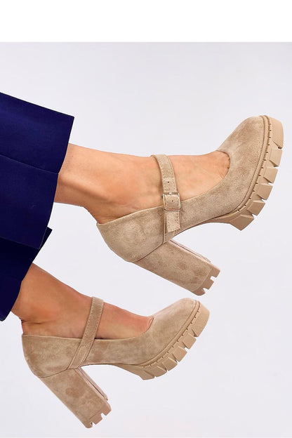 Fashionable Inello women's suede platform pumps highlighted by a substantial 2cm platform and luxurious design, perfect for any fashionable ensemble.