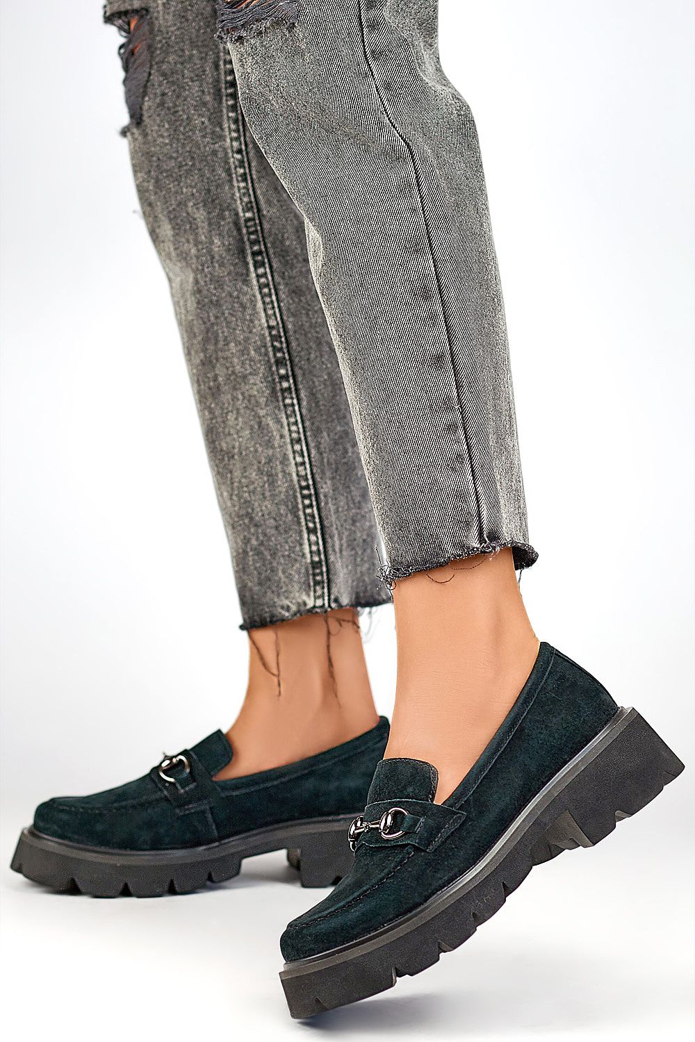 Elegant black women's half boots from PRIMO, crafted in natural leather with a refined 5cm heel, perfect for both casual and formal occasions.