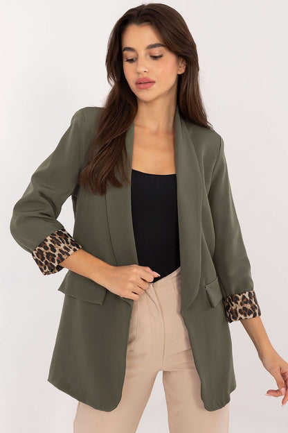 Elegant women's jacket by Italy Moda, designed for casual chic style with long sleeves, perfect for autumn and winter.