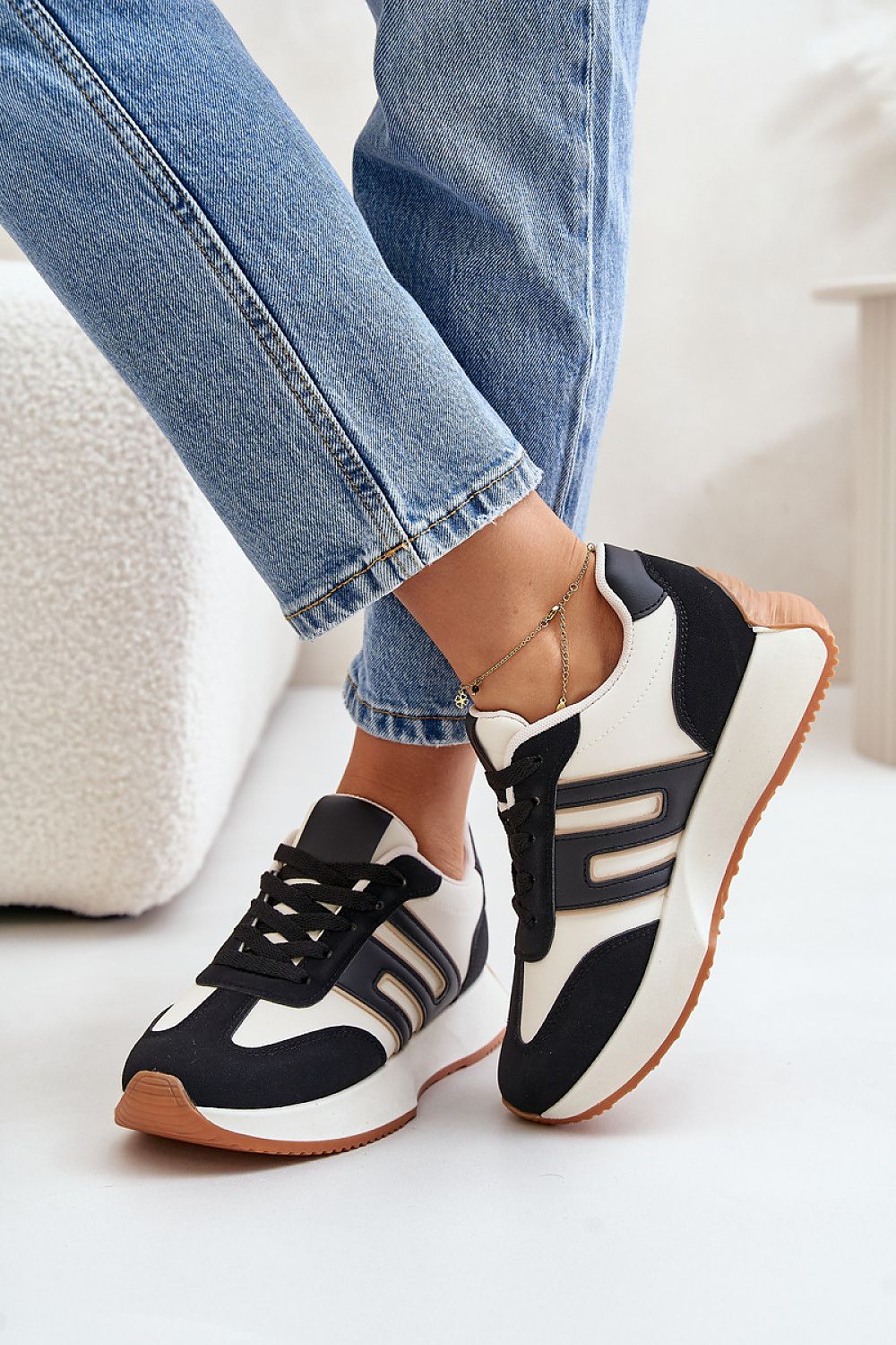 Stylish Women's Eco Leather Platform Sneakers by Step in Style, designed with ultimate comfort in mind and a trendy platform for modern elegance.