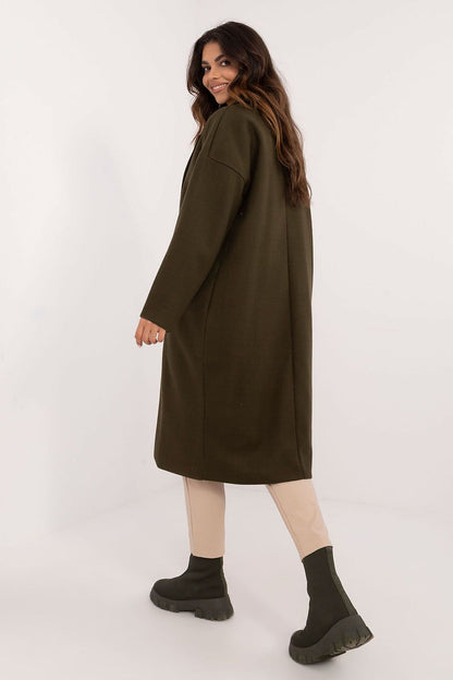 The sophisticated Och Bella Women's Over-The-Knee Coat featuring practical side pockets and a comfortable lining, ideal for stylish winter outings.
