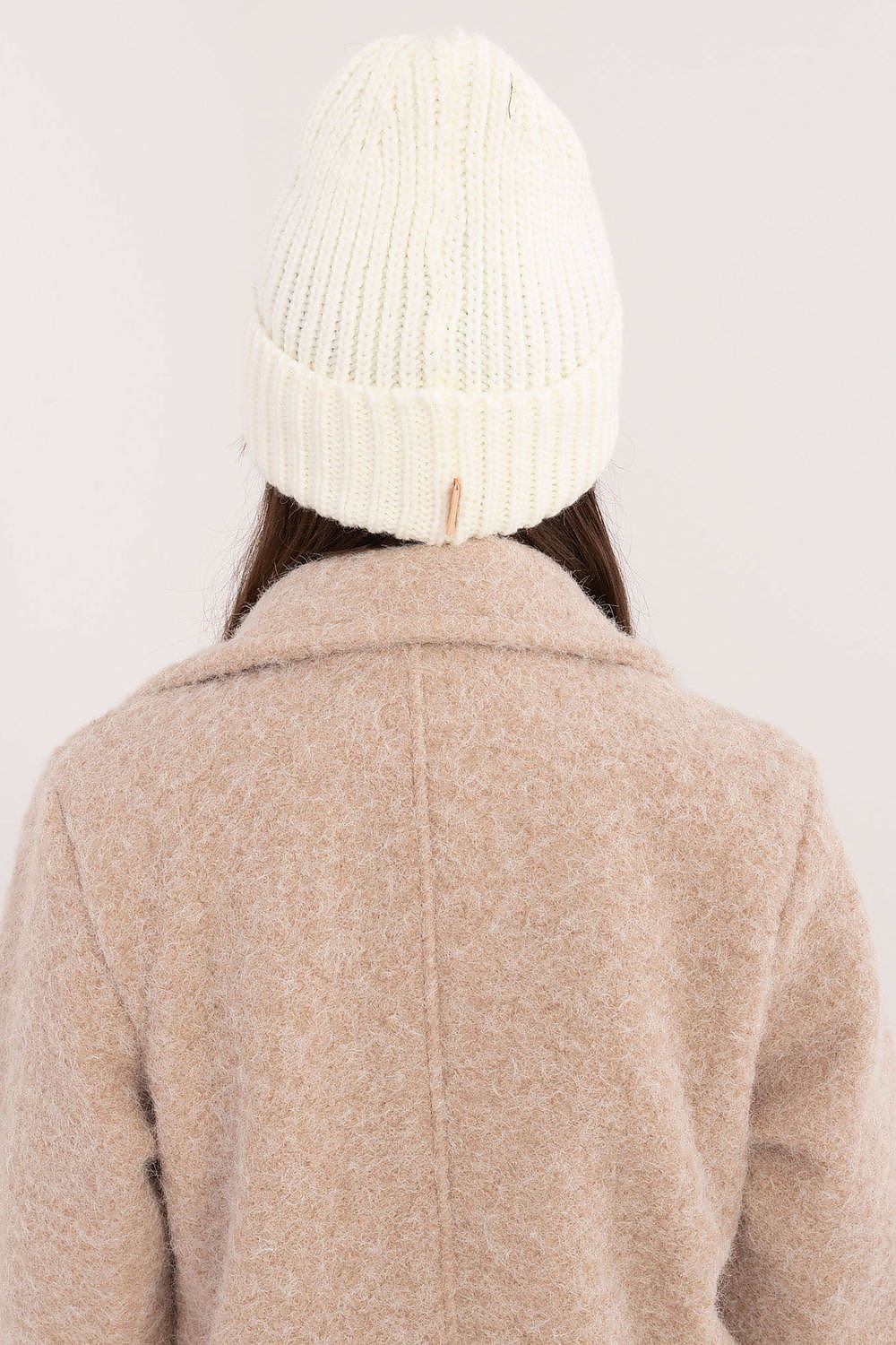 Luxurious acrylic cap by Rue Paris featuring a stylish patch and adjustable fit for ultimate comfort.