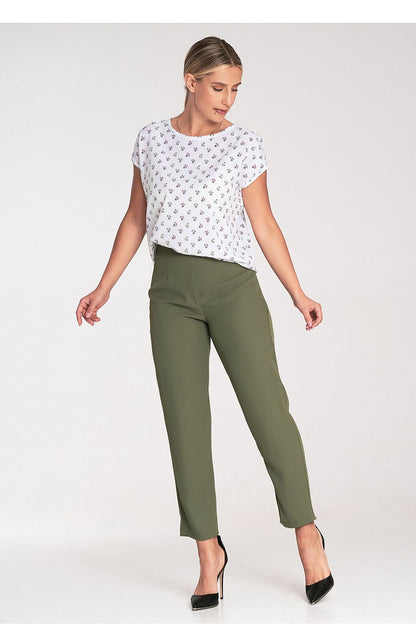 Stylish Figl short sleeve blouse in a sophisticated design, ideal for comfort and elegance in sizes S to XL.