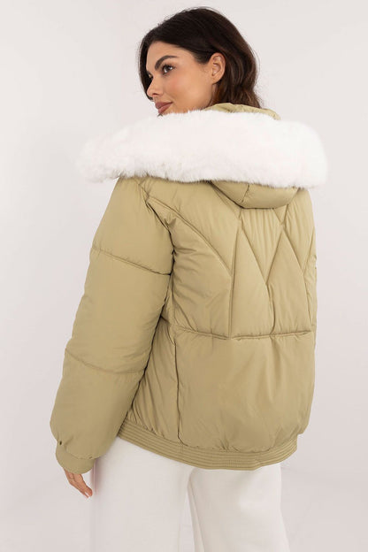 Chic Women’s MBM Winter Jacket in casual style, showcasing the durable polyester fabric and sophisticated quilted design.