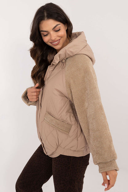 High-quality women's jacket by MBM, made from durable polyester, ideal for everyday outings in stylish comfort.