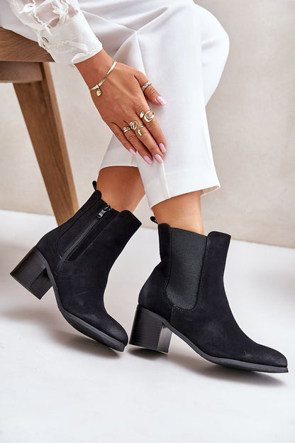 Chic Luxury Eco-Suede Women's Stiletto Heel Boots with a stiletto heel and insulated interior, perfect for autumn, by Step in Style.
