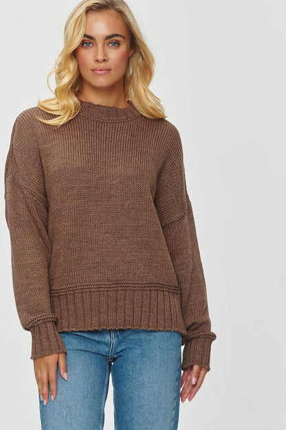 Makadamia luxury Women's sweater in EU 0 size, exemplifying elegance and comfort in a soft acrylic blend.