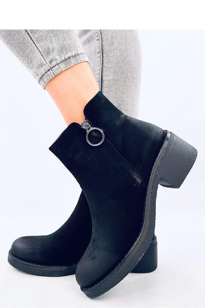 Side profile of Inello Women's eco-friendly heel boots, highlighting the stylish design and comfortable 5cm height.