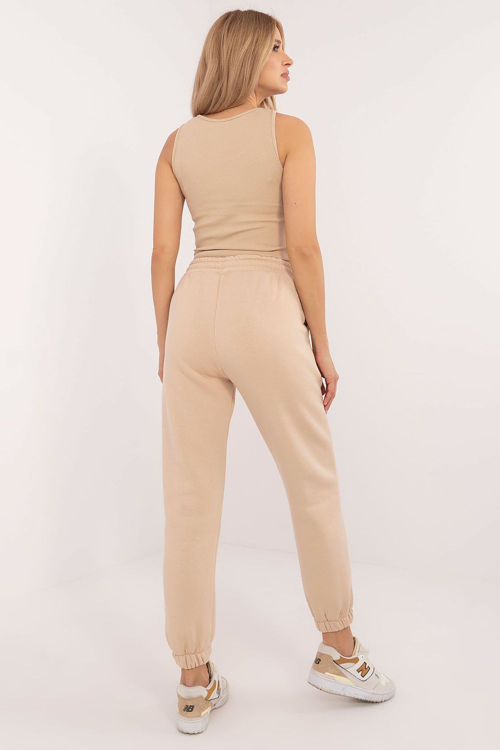 Elegant warmed casual women's 3-piece set featuring a T-shirt, sweatshirt, and pants in a stylish mélange pattern - Factory Price.