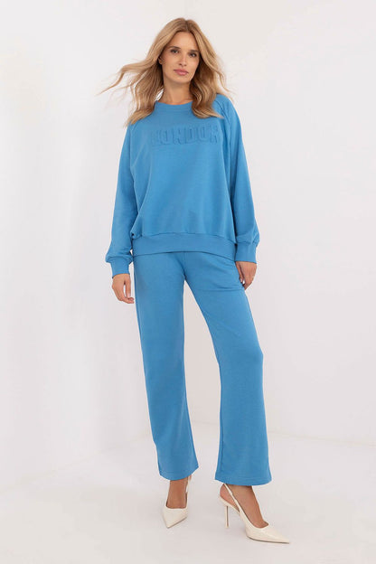 Elegant high waist pants from the luxury women's tracksuit set, made of a soft cotton/polyester blend, tailored by Factory Price for ultimate comfort.
