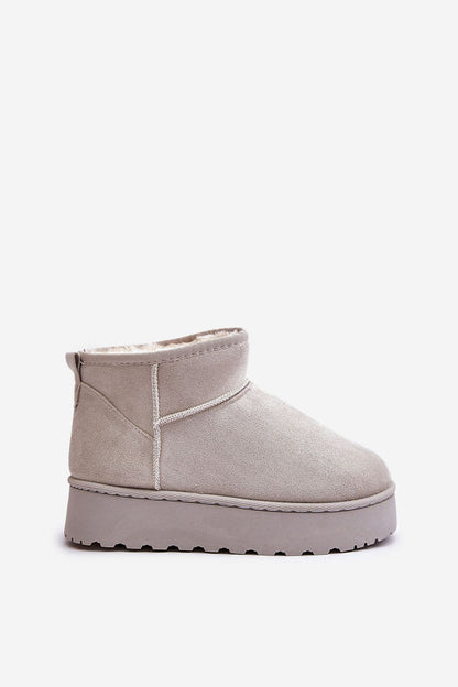 Luxury eco suede snow boots by Step in Style featuring thick faux fur lining and ankle-high design, perfect for winter wear in sizes EU 36-41.