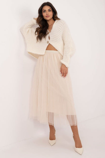 Chic and airy polyester tulle skirt with feminine silhouette in EU 0 size, designed by Factory Price for effortless style.