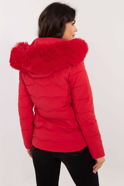 Close-up of the warm synthetic down filling in a Women's Quilted Jacket by Factory Price, showcasing luxury and comfort.