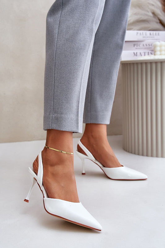 Elegant eco leather stilettos by Step in Style featuring a sophisticated pointed toe design, ideal for special occasions and evening outings.
