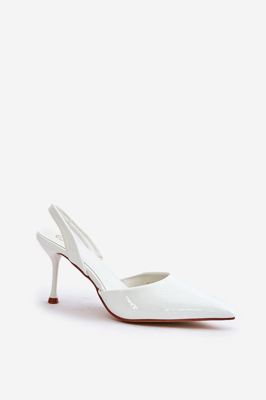 Comfort fit strapped eco leather stilettos from Step in Style, showcasing a classic pointed toe and chic silhouette for a luxurious look.