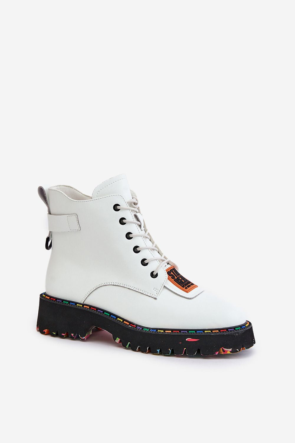 Luxury natural leather trapper boots with zipper and laces by Step in Style, designed for elegance and comfort in sizes EU 36-41.