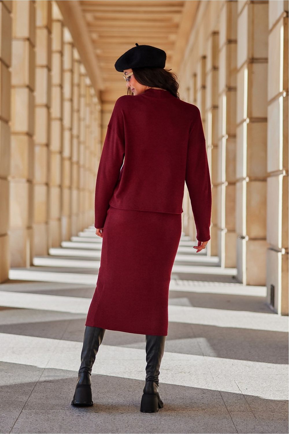 Flat lay of the Lydia Blouse by Roco Fashion in voguish fall colours, a versatile piece to elevate any autumn wardrobe.