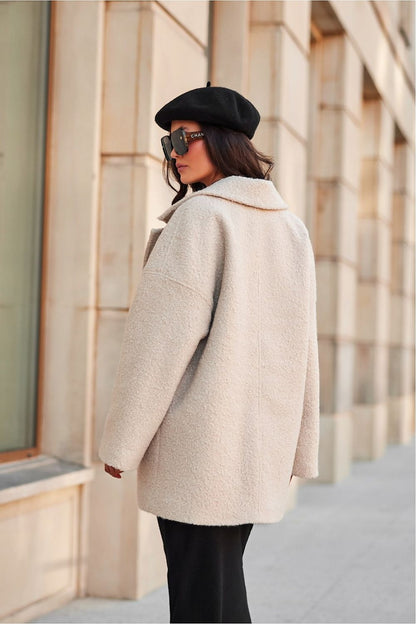 Luxurious Camila Quilted Women's Jacket by Roco Fashion, featuring a stylish classic collar, insulated design for warmth, perfect for autumn and winter wear.
