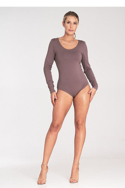 Stylish luxury bodysuit by Figl, designed with long sleeves and a flattering fit.