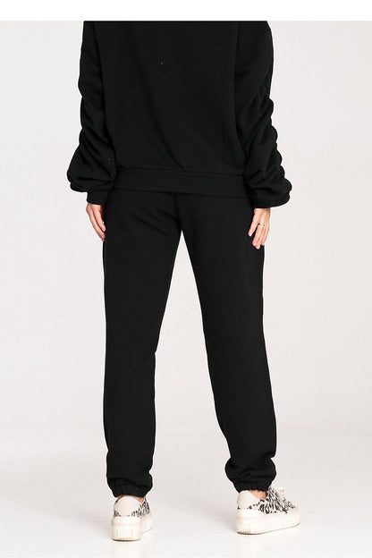 Chic Figl cotton sweatpants with a sophisticated wide elastic waist, perfect for casual luxury.