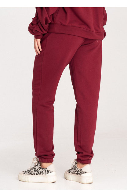 Elegant Figl cotton sweatpants showcasing a wide elastic waistband for superior comfort and style.