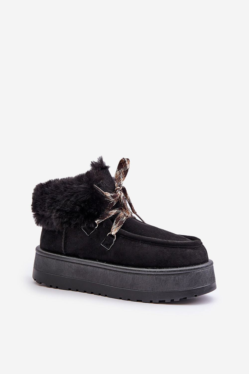 Styled image of Luxury Women's Eco Suede Snow Boots with Fur Lining by Step in Style, ideal for cold weather adventures with a perfect blend of fashion and function.