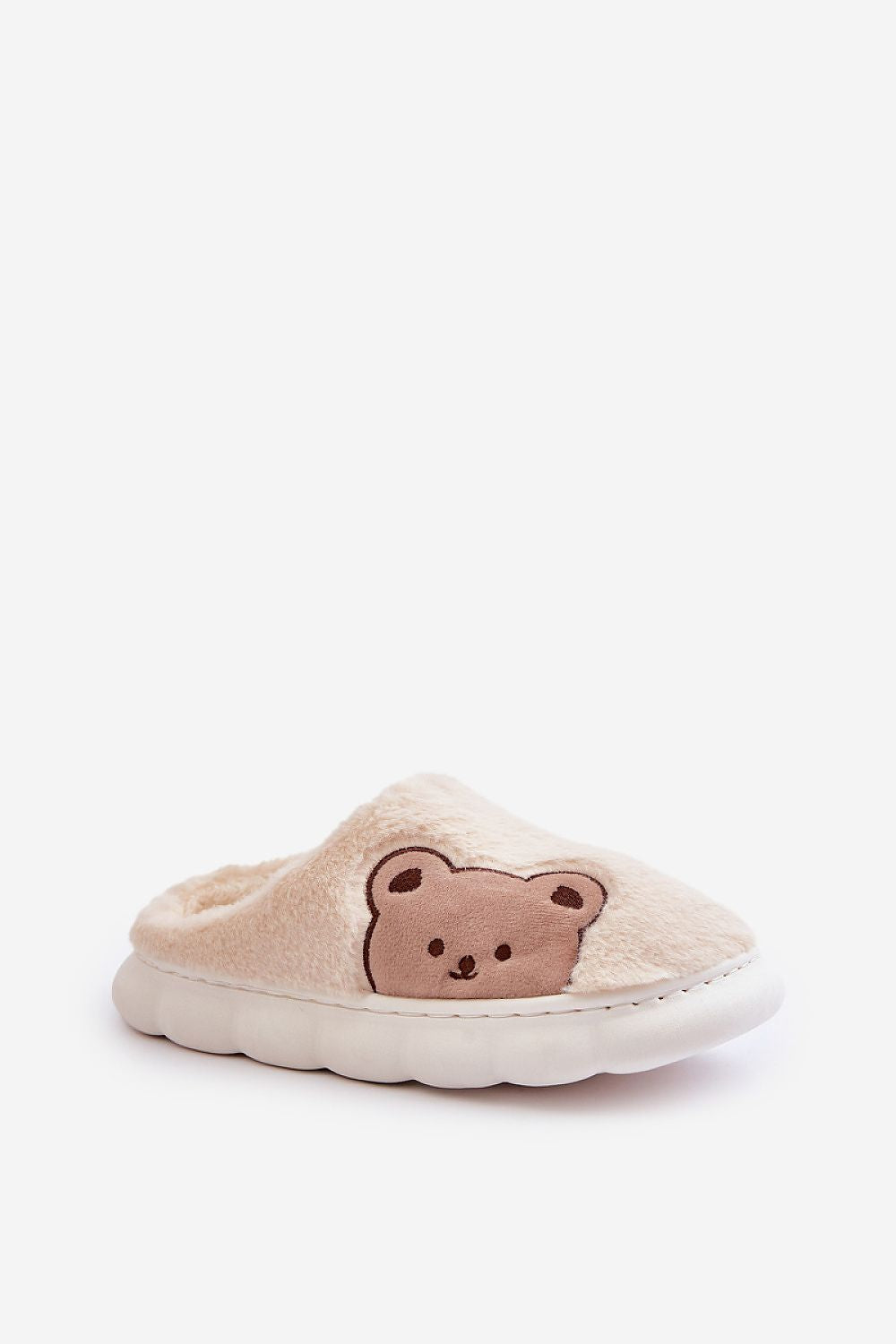 Warm and stylish women's fur slippers with teddy bear accents, ideal for comfort and relaxation, designed by Step in Style.
