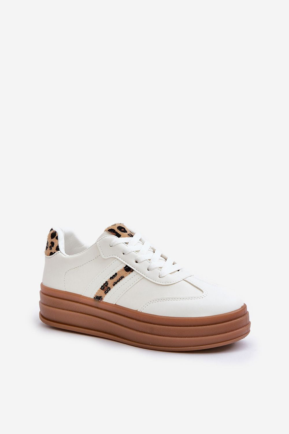 Elegant women's platform sneakers made of eco leather by Step in Style, combining modern charm with everyday wear versatility.