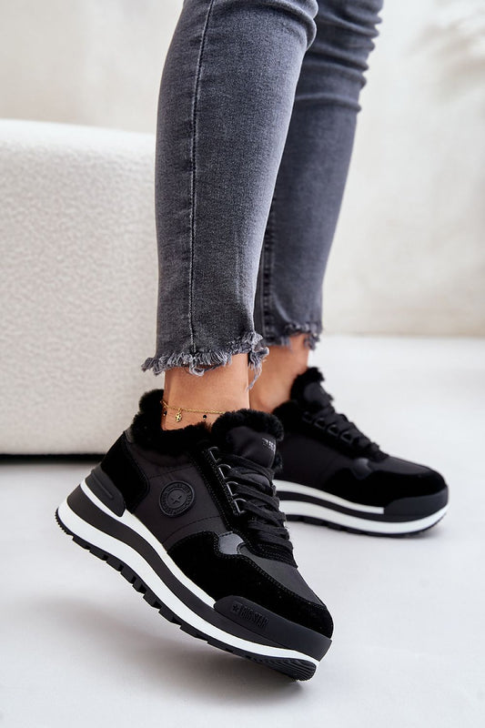 Luxury women's Big Star sneakers featuring suede and fabric for stylish comfort, ideal for autumn-winter, from Step in Style.