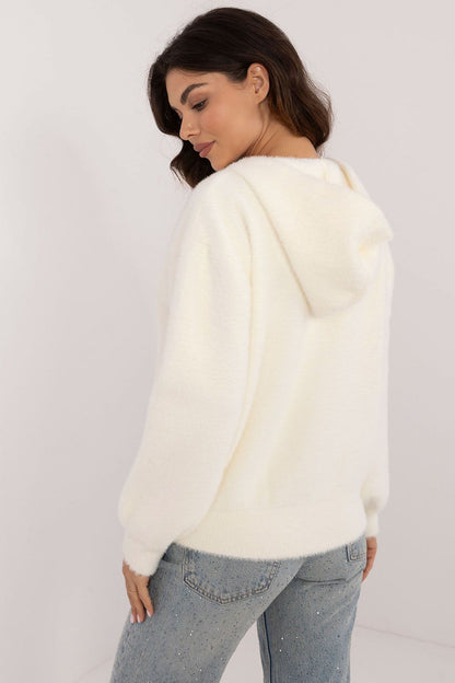 Sophisticated women's jacket from MBM, showcasing a blend of angora and wool for warmth and style.