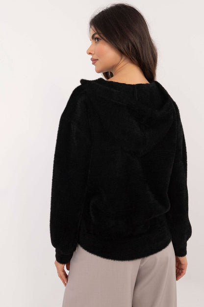 Luxury Women's Jacket by MBM in EU Size 0, crafted from a stylish wool blend featuring angora, showcasing elegant zipper closure for a sophisticated look.