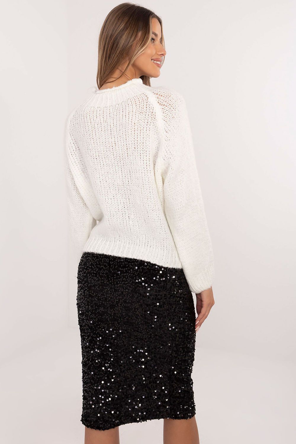 Luxury Women's Casual Jumper in size EU 0 from Italy Moda, featuring soft acrylic-wool blend and long sleeves, perfect for versatile styling.