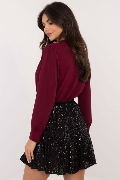 Italy Moda luxury mini sequin skirt displayed elegantly to accentuate its modern design and perfect fit, ideal for fashionable women.