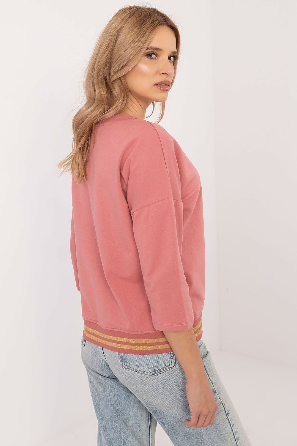 Stylish everyday blouse designed for comfort, adorned with sparkling rhinestones, brought to you by Factory Price.