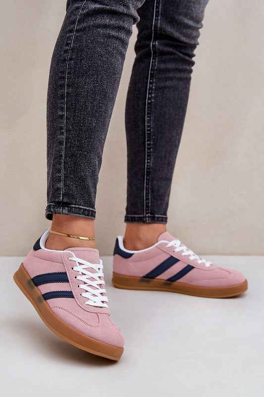Elegant Eco Suede Women's Low-Top Sneakers by Step in Style, featuring a chic design and comfortable fit, perfect for sophisticated casual wear.