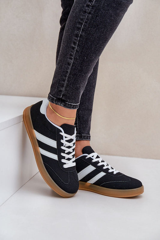 Luxurious Women's Eco Suede Low-Top Sneakers by Step in Style, showcasing a classic design with rounded toes and elegant lacing, ideal for comfortable, stylish casual wear.
