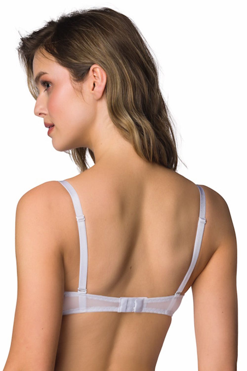 Size chart for Mat's Elara Luxury Push Up Bra, providing options for a perfect fit in elegant black lace design.