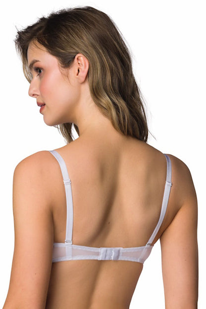 Size chart for Mat's Elara Luxury Push Up Bra, providing options for a perfect fit in elegant black lace design.