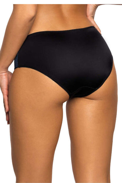 Luxury Saddie Stretch Microfiber Panties with Mesh Inserts by Mat, showcasing elegant design and exquisite fabric.