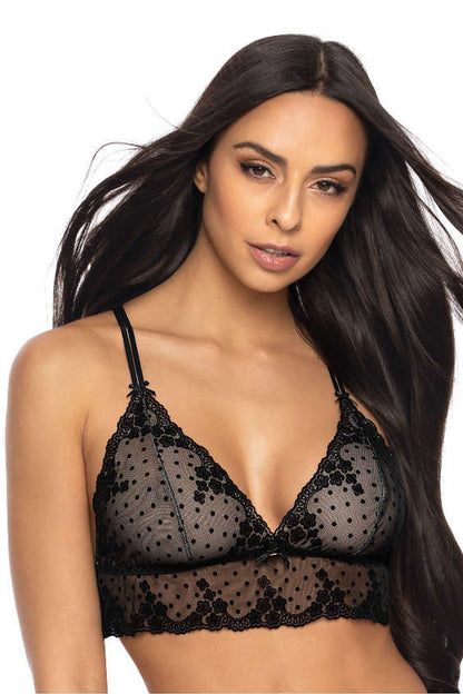 Luxurious Tiggy Soft Cup Bra in adjustable triangle design by Mat, showcasing sensual soft cups with a wider band for a charming fit.